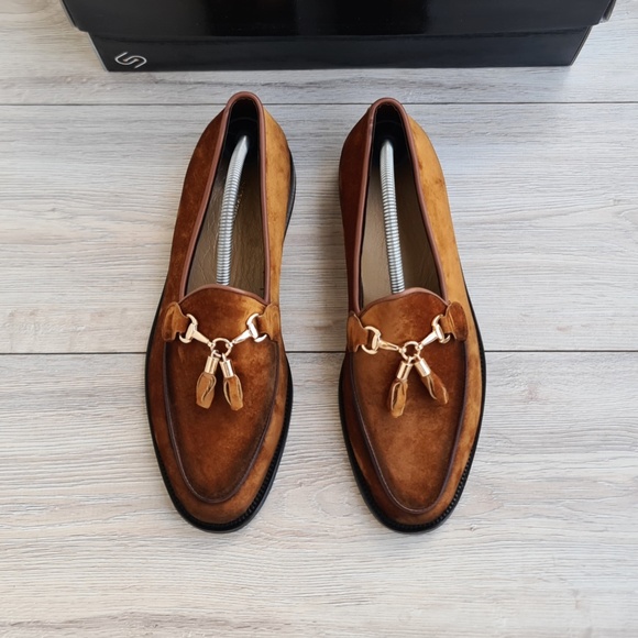 Men's Tassel Suede Leather Loafer - Picture 5 of 6